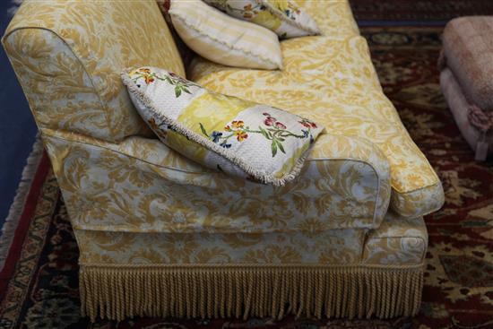 A 20th century two seat settee,